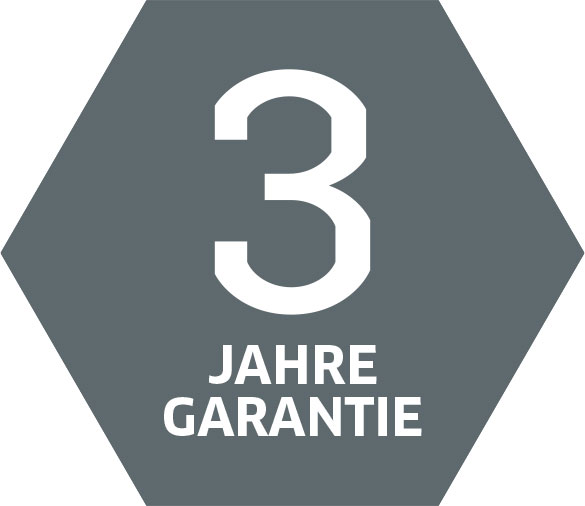 3 Jahre Hersteller-Garantie