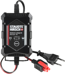 Batterie Ladegerät Staudte Hirsch SH-3.120, 6 V/12 V, 1 A