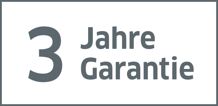 3 Jahre Garantie