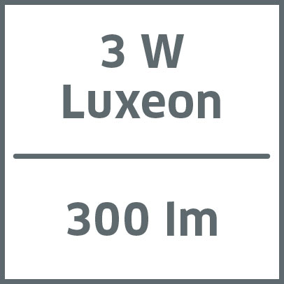 3 W Luxeon 300 lm