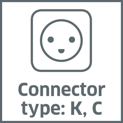 Connector type: K, C