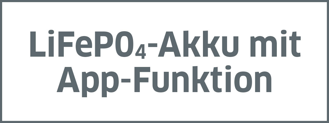 LiFeP04-Akku mit App-Funktion