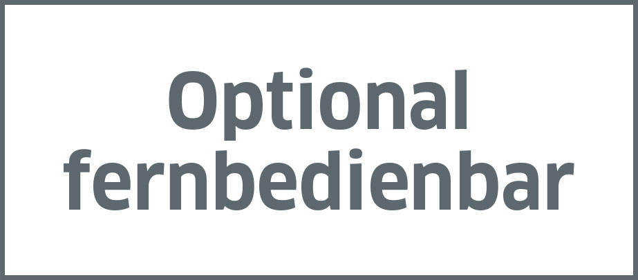 Optional fernbedienbar