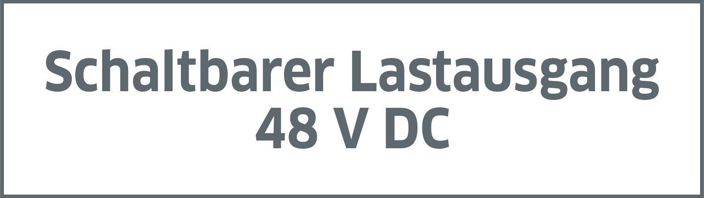 Schaltbarer Lastausgang 48 V DC