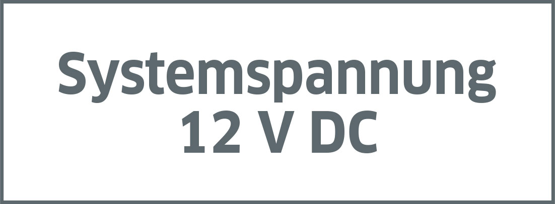 Systemspannung 12 V DC