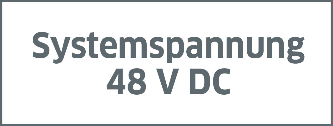 Systemspannung 48 V DC